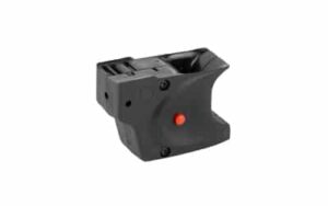 Viridian E-Series red laser sight on black trigger guard mount for Glock 17/19/34/45/47