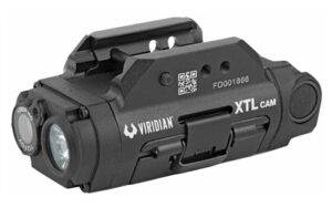Viridian XTL Gen 3 tactical weapon light with integrated 1080p camera in black
