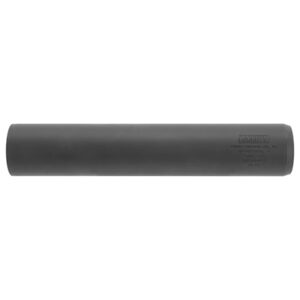 Barrett AM338 titanium adapter-mount suppressor, black finish, side view