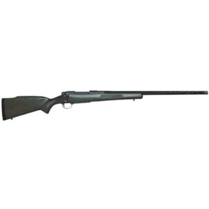 Nosler M48 Mountain Carbon rifle in Granite Green stock with 24 inch carbon-wrapped barrel and Tungsten Gray Cerakote