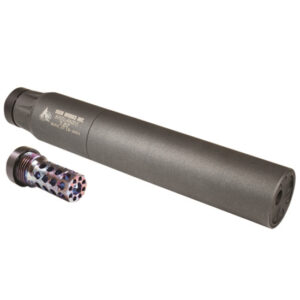 Odin Works BADLANDS 7.62 QD suppressor product image, titanium and 17-4 stainless construction