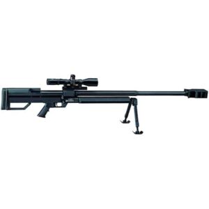 Steyr HS .50-M1 .50 BMG bolt-action rifle, take-down, black adjustable chassis