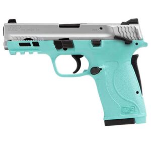 Smith & Wesson M&P380 Shield EZ .380 ACP 3.675 inch barrel Robin Egg Silver