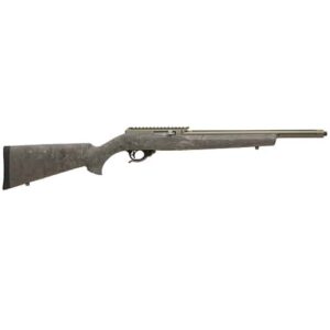 Tactical Solutions X-RING VR .22 LR rifle in matte OD green with Hogue OverMolded Ghillie stock