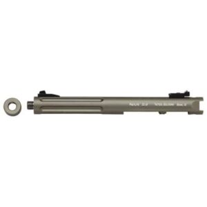 TACSOL Pac-Lite 22LR fluted barrel in Matte OD Green for Ruger Mark pistols