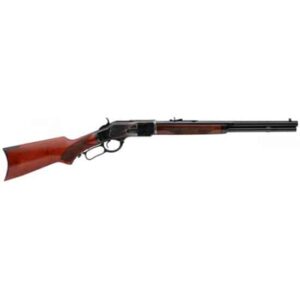 Taylors and Company 1873 Taylor Tuned .357 Magnum lever-action rifle with walnut pistol grip and case hardened frame
