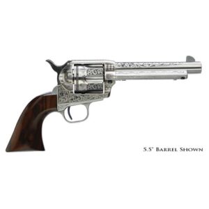 Taylors and Company TF Uberti 1873 .45 LC 7.5 inch white engraved revolver
