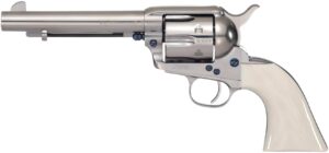 Taylors and Company 1873 Cattleman .45 Colt 5.5" nickel-plated revolver with simulated ivory grip