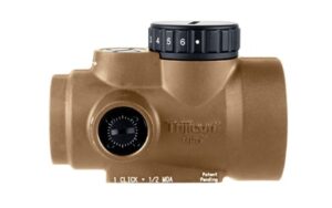 Trijicon MRO SD 1x25 2 MOA green dot sight in coyote tan