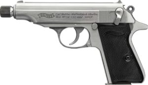 Walther PP SD stainless .32 ACP 3.9-inch threaded barrel pistol