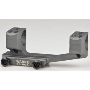 Warne 34mm 20 MOA extended skeletonized scope mount tactical gray
