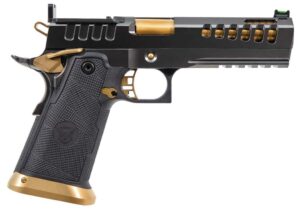 Watchtower Firearms DEMOLITIA 1911 9mm 5.0 inch barrel black and gold finish