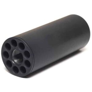 WITT Big Body Tu-Tu-Three suppressor in black, 1/2-28 threads, 4 inch overall length