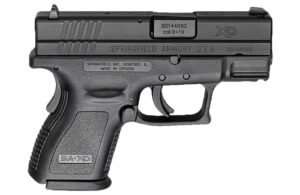 Springfield Armory XD Sub-Compact 9mm 3-inch pistol with black Melonite slide and polymer frame