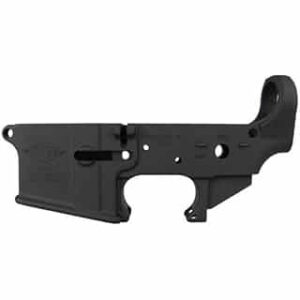 Yankee Hill Machine YHM-125 stripped AR-15 lower receiver in matte black hardcoat anodize