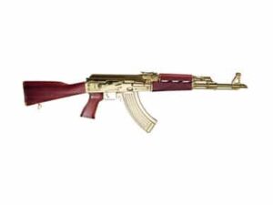 Zastava ZPAPM70 ZR7762SRGL 7.62x39 gold-plated rifle with Serbian red wood furniture