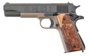 Auto-Ordnance 1911 Army 250th Anniversary .45 ACP 5-inch pistol OD Green Coyote Tan