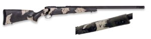 Weatherby Mark V Backcountry Guide .300 PRC rifle with 22-inch BSF carbon fiber barrel and camo carbon-fiber stock
