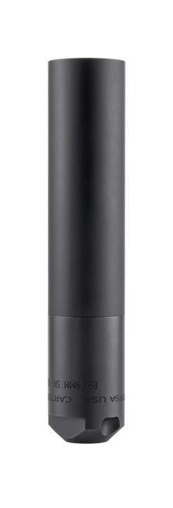 BERSA WhisperTech B-9X 9mm suppressor, black finish, direct-thread