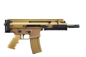 FN SCAR 15P 5.56x45mm 7.5 inch FDE pistol side view