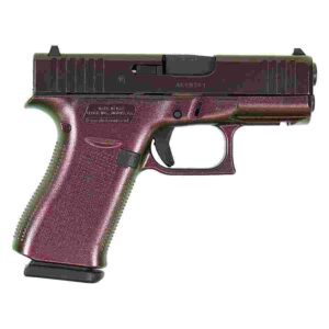 Glock 43X Shimmering Razorback 9mm handgun right-side with front rail