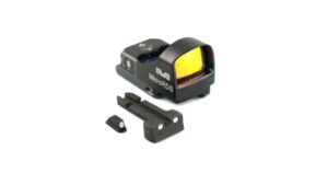 Meprolight MicroRDS red dot micro sight with QD adaptor and TruDot backup sights