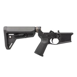 Aero Precision AR-15 complete lower receiver with MOE grip and SL carbine stock in black