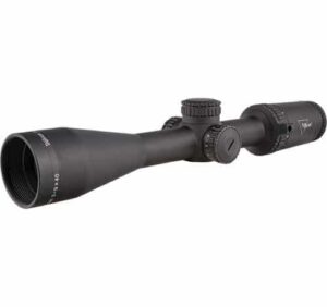 Trijicon Credo 3-9x40 SFP Matte Black riflescope with illuminated red MIL-Square reticle