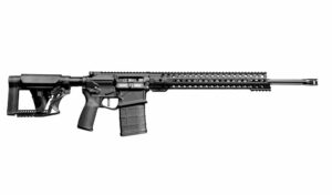 Patriot Ordnance Factory Prescott 6.5 Creedmoor 20 inch black semi-auto rifle side view
