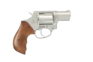 Taurus 605 revolver stainless 2-inch barrel walnut grips 5-round