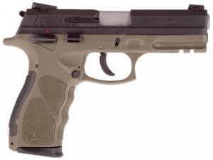 Taurus TH40 .40 S&W pistol with OD green polymer frame and matte black slide