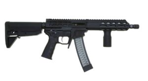 Wraithworks WARSCORP9 9mm side-charging SBR in black with 8.5-inch barrel