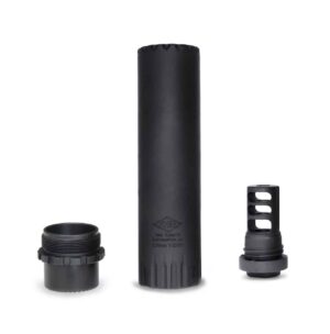 Yankee Hill Machine Turbo T3 5.56 suppressor with 1/2-28 Q.D. muzzle brake, matte black