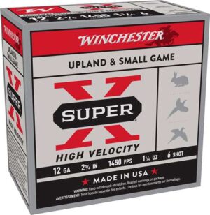 WINCHESTER 12 GA 2-3/4" #6 SUPER-X  HS HIGH VELOCITY 1-1/4 OZ 25 RD/BX 10 BX/CS