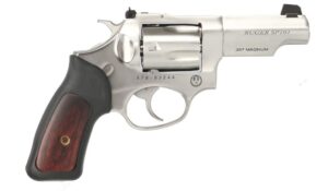 Ruger SP101 .357 Magnum 3-inch brushed stainless revolver with adjustable sights