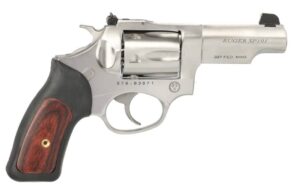 Ruger SP101 .327 Federal Magnum 3-inch stainless revolver with adjustable rear sight and gold bead front