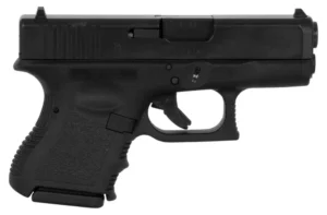 GLOCK 26 Gen3 9mm subcompact pistol, 3.43-inch barrel, black finish
