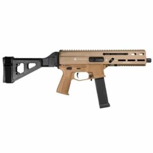 Grand Power Stribog SP10A3 10mm 8-inch FDE pistol with SBT brace