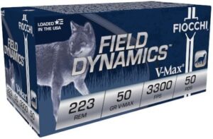 Fiocchi 223 Remington Extrema Ammunition FI223HVA50 50 Grain V-MAX 50 rounds