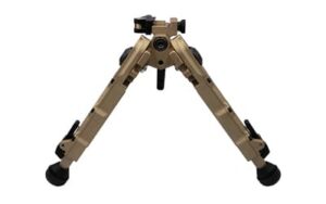 Accu-Tac BR-4 G2 bipod in FDE mounted to a Picatinny rail