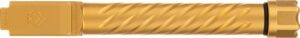Ballistic Advantage BAPSG175T3G 9mm threaded fluted Gold PVD barrel for Glock 17 Gen5