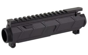Bootleg Billet AR-15 upper receiver in black, MIL-SPEC hard anodized finish