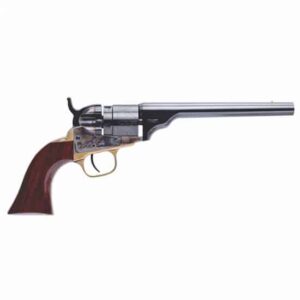 Cimarron 1862 Pocket Navy Conversion .380 ACP 6 in blued revolver with walnut grip