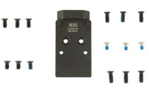C&H Precision PLT CZ P-10 V4 TO RMR STL optic mount in matte black
