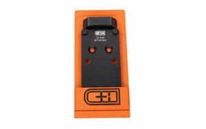C&H Precision CZ P-10 optic mounting plate for RMR SRO HOLO footprints, black anodized