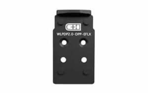 C&H Precision PLT PDP 2.0 to DPP/ELFX mount plate, black anodized