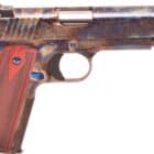Standard Manufacturing 1911 .45 ACP 5 inch case colored #1 engraved rosewood grips