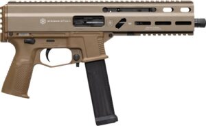 Grand Power Stribog SP10A3 10mm 8in threaded barrel FDE AR-style pistol