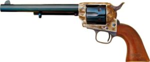 Cimarron U.S. Cavalry .45 Long Colt 7.5in charcoal blued revolver with wood grips