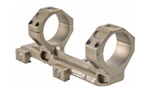 Geissele SPR Precision 34mm extended scope mount in Desert Tan, 7075-T6 aluminum
